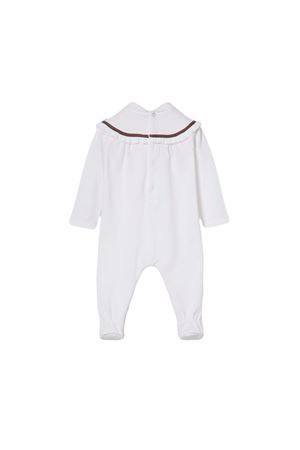 white cotton babygrow GUCCI KIDS | 808676XJGZZ9250